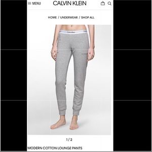 Small Women’s black Calvin Klein sleep wear pants